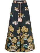 Peter Pilotto Cropped High Waisted Trousers - Blue