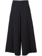 Rachel Comey Wide Leg Cropped Pants, Women's, Size: 8, Black, Polyester/spandex/elastane/viscose