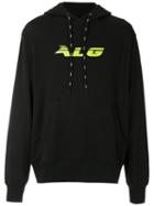 Àlg Logo Printed Hooded Sweatshirt - Black