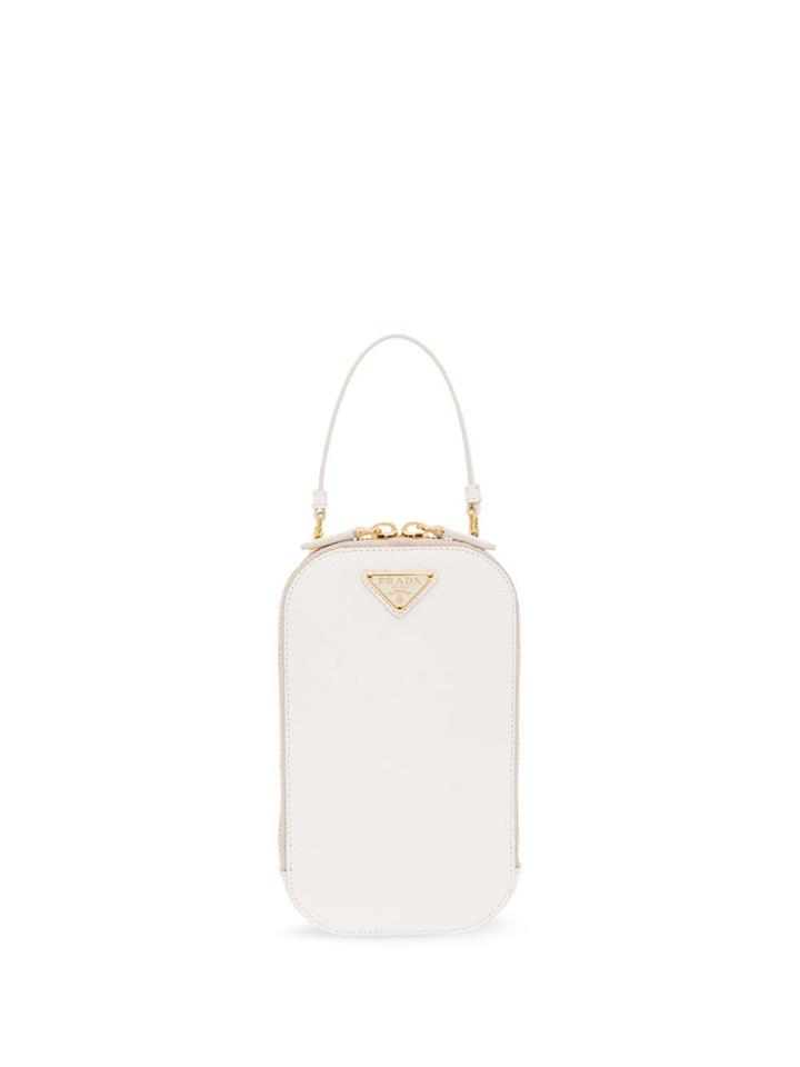 Prada Logo Plaque Mini-bag - White