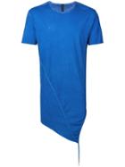 Army Of Me Asymmetric Hem T-shirt - Blue