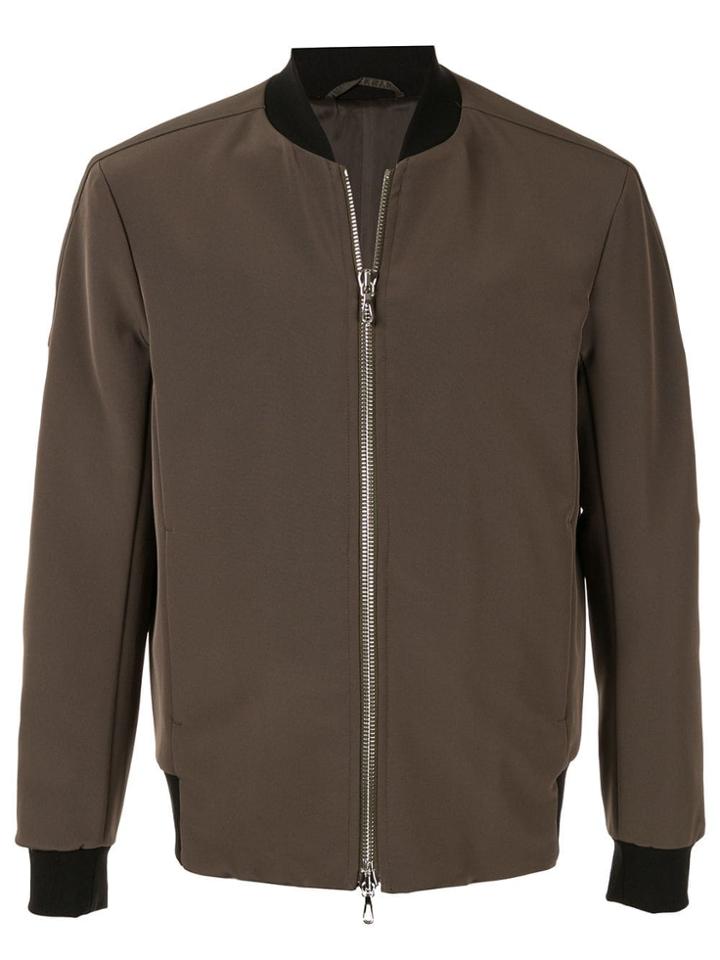 Attachment Zipped-up Bomber Jacket - Green