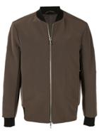 Attachment Zipped-up Bomber Jacket - Green