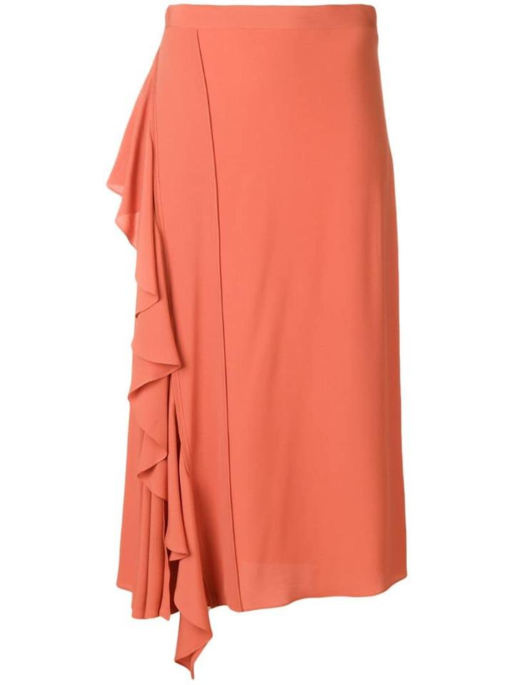 Nº21 Ruffled Midi Skirt - Yellow