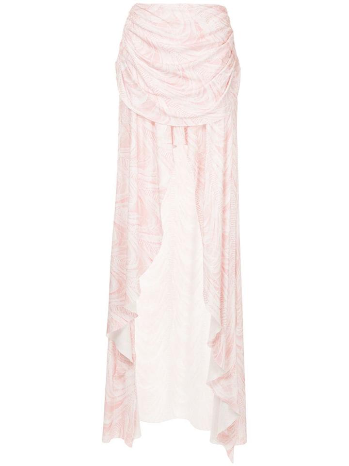 Walk Of Shame Draped Curtain Skirt - Pink