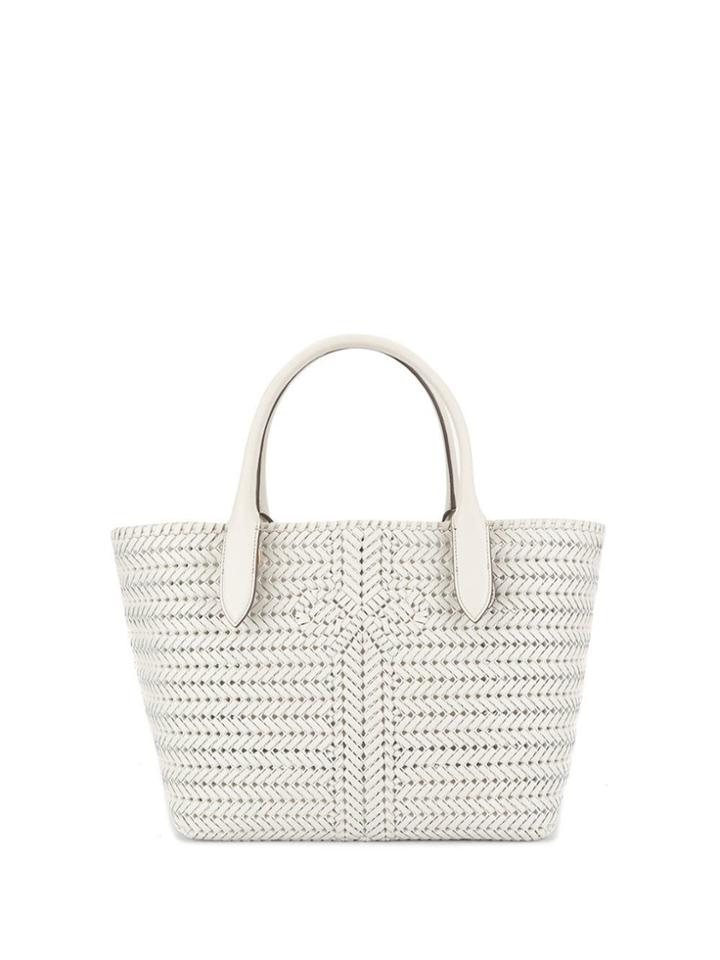 Anya Hindmarch Woven Tote - White