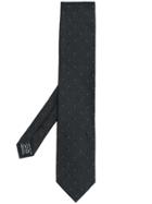 Tom Ford Charcoal Dotted Tie - Black