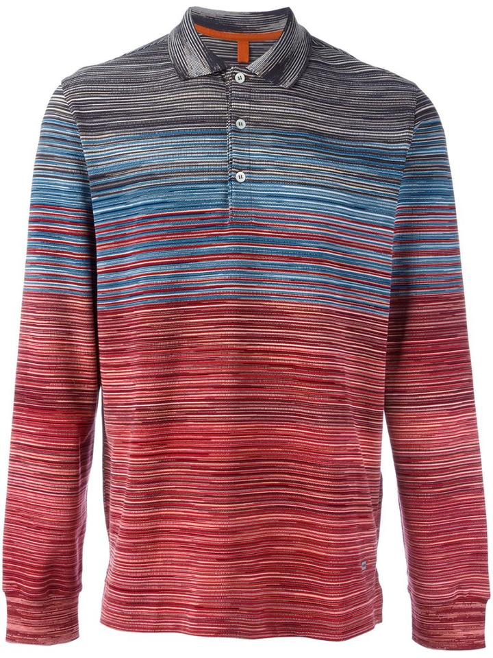 Missoni Gradient Striped Polo Shirt