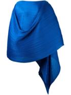 Pleats Please By Issey Miyake Pleated Scarf, Women's, Blue, Polyester