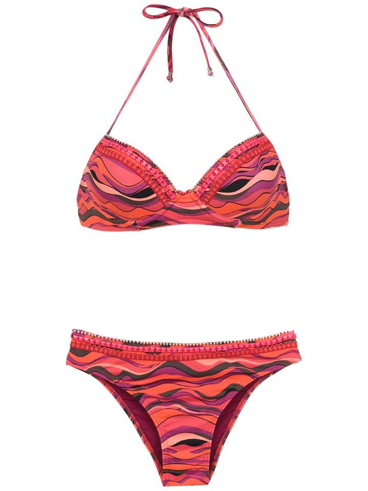 Amir Slama Printed Bikini - Yellow