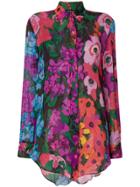 Twin-set Long-sleeve Floral Blouse - Multicolour