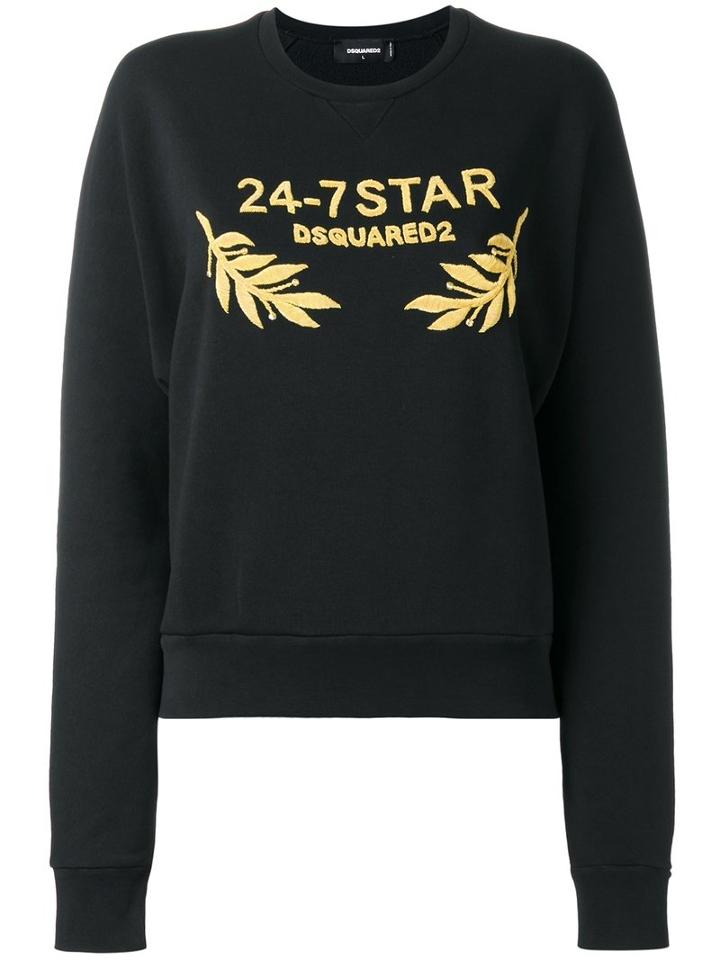 Dsquared2 24-7 Logo Sweatshirt, Women's, Size: Medium, Black, Cotton