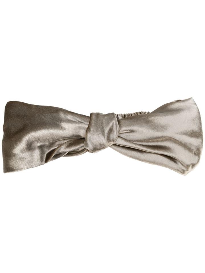 Eugenia Kim Natalia Velvet Headband - Nude & Neutrals