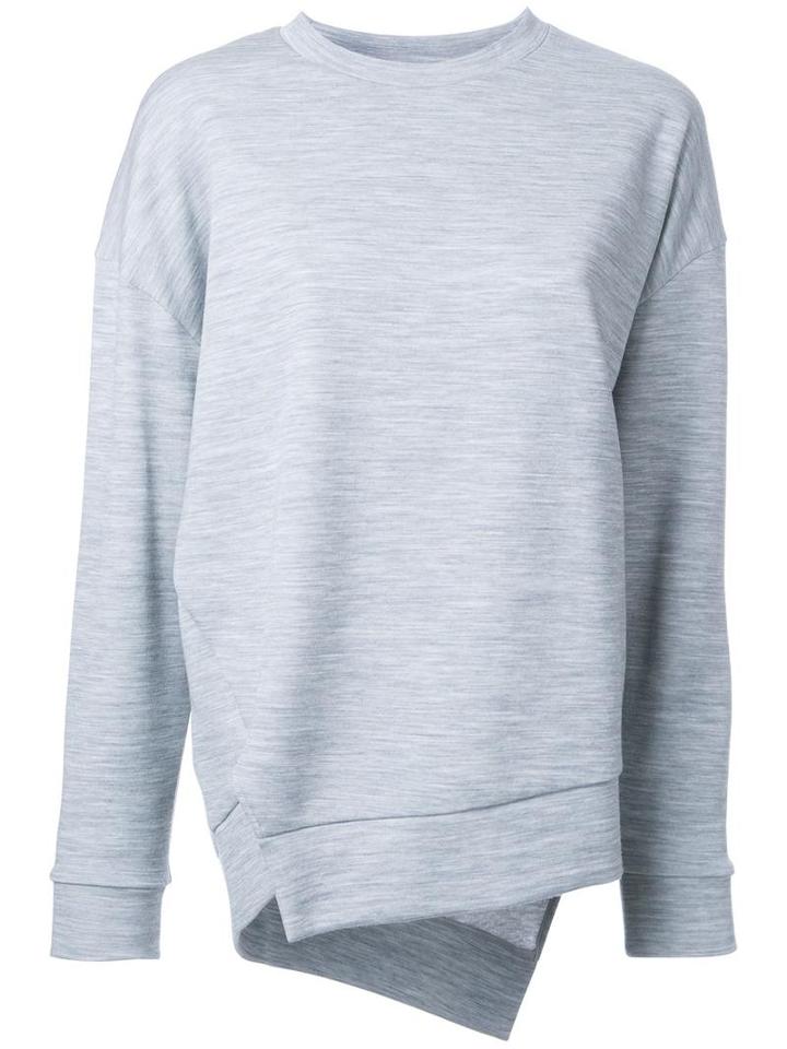 Enföld Side Split Sweatshirt, Women's, Size: 38, Grey, Cotton/polyester/wool