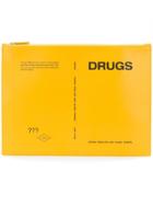 Raf Simons Drugs Clutch Bag - Yellow