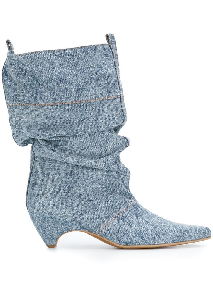 Stella Mccartney Denim Boots - Blue