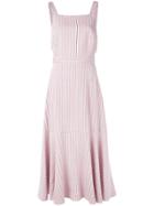 Tibi Viscose Twill Strappy Dress - Pink