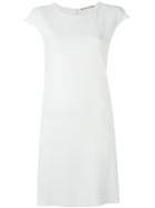 Ermanno Scervino Braided Side Detail Dress, Women's, Size: 42, White, Viscose/acetate/spandex/elastane