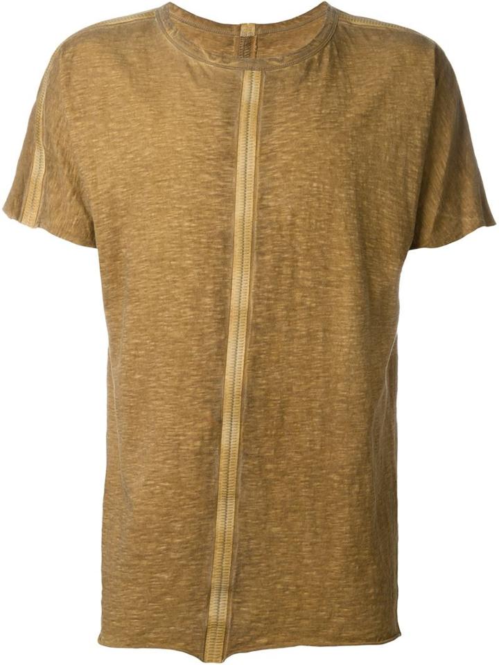 Isaac Sellam Experience Cryptique T-shirt, Men's, Size: M, Yellow/orange, Cotton