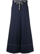 Peter Pilotto Textured Stretch Culottes - Blue