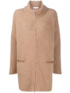 Fabiana Filippi Textured Mid-length Cardi-coat - Neutrals