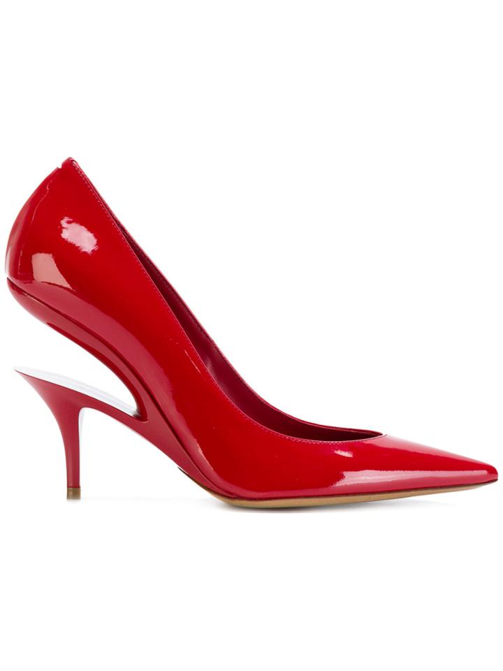 Maison Margiela Cut Out Heel Pumps - Red