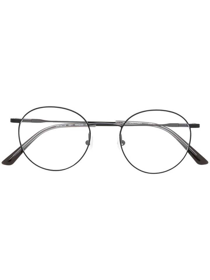 Calvin Klein Round Frame Glasses - Black