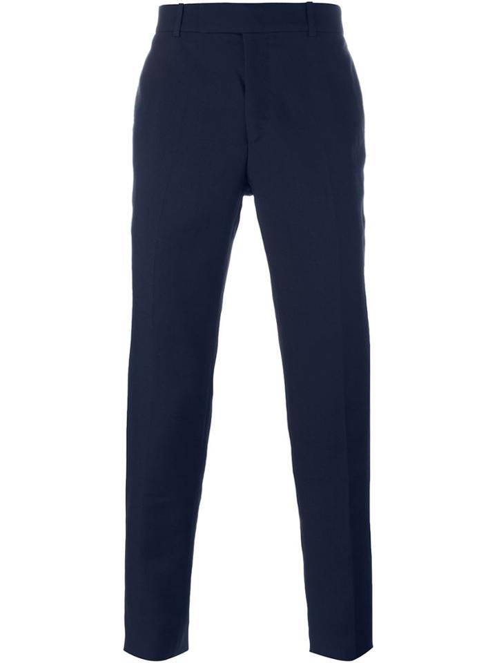 Alexander Mcqueen Straight Leg Trousers - Blue