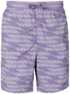Stone Island Shadow Project Geometric Print Swim Shorts - Purple