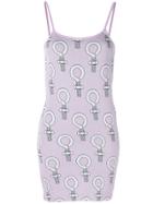 Mademe Jaquard Dress - Pink & Purple