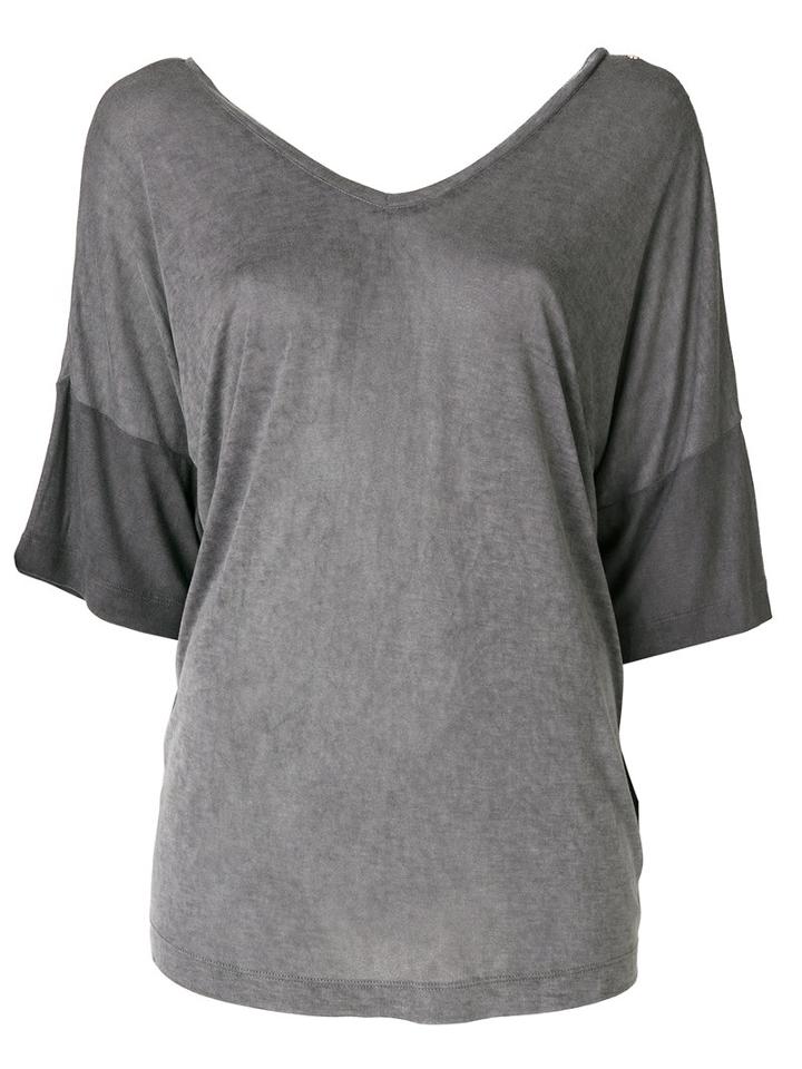 Diesel - Flared Top - Women - Viscose - S, Grey, Viscose