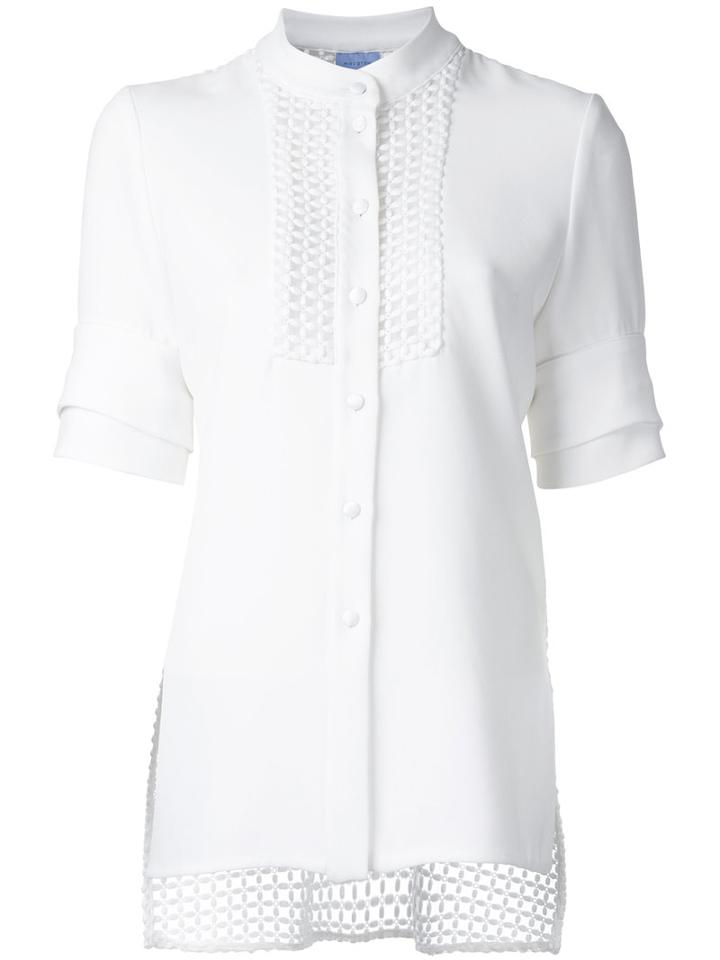 Macgraw Entitle Shirt, Women's, Size: 10, White, Polyester/acetate/silk Organza