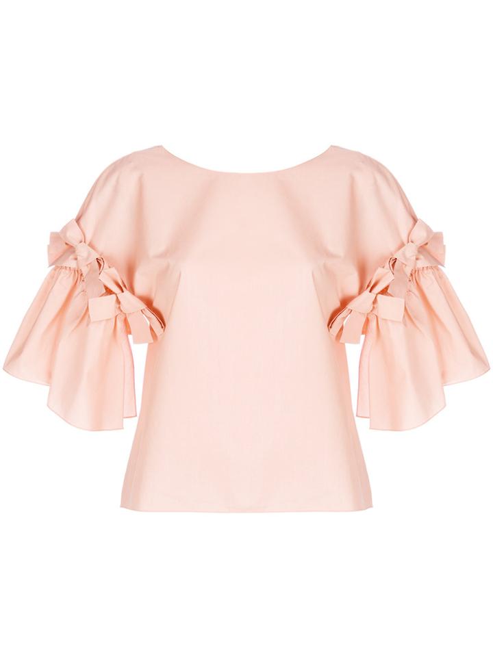 Fendi Bow Detailed Blouse - Pink & Purple