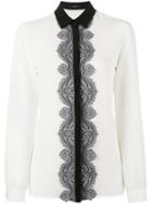 Etro - Lace Long Sleeve Shirt - Women - Silk/polyester - 42, White, Silk/polyester