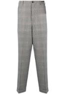 Pt01 Tartan Pattern Trousers - Grey