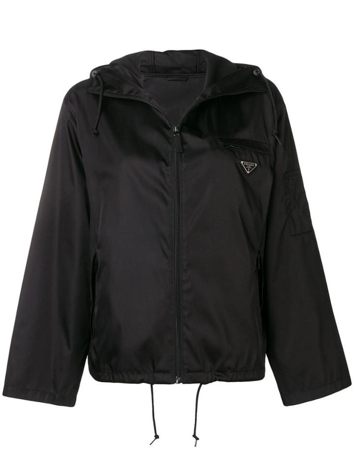 Prada Tech-twill Windbreaker Jacket - Black