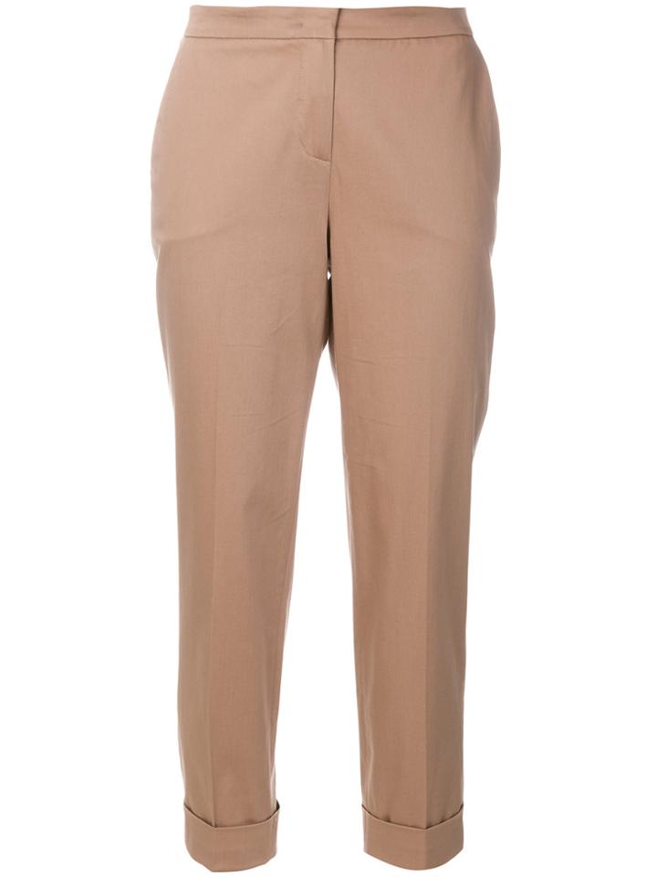 Fabiana Filippi Cropped Trousers - Brown