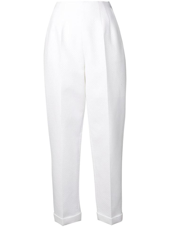 Delpozo Classic Tapered Trousers - White
