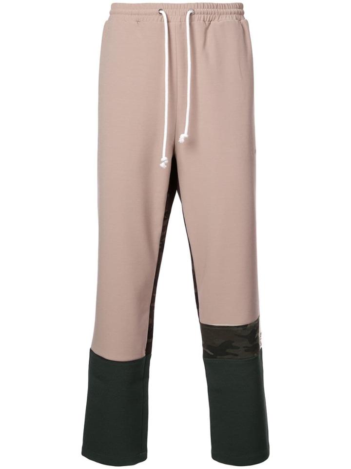 Iise Colour Block Track Pants - Neutrals