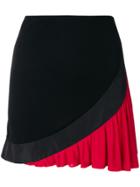 Giorgio Armani Vintage Ruffled Asymmetric Mini Skirt - Black