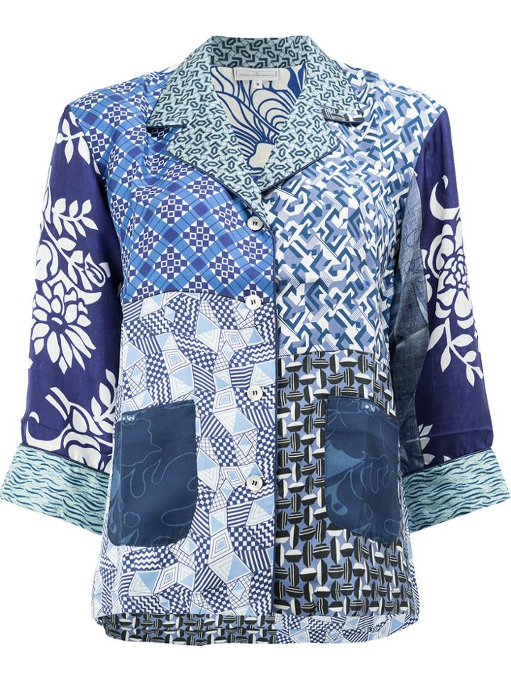 Pierre-louis Mascia Multi-print Shirt - Blue