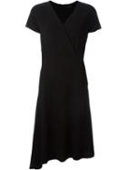 Joseph Asymmetric Dress, Women's, Size: 40, Black, Acetate/polyester