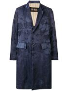 Uma Wang Floral Single-breasted Coat - Blue