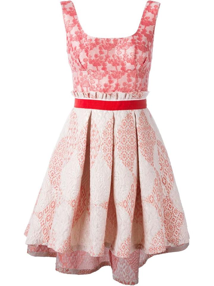 Christian Pellizzari Jacquard Pleat Dress