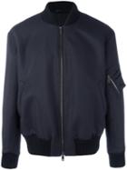 Jil Sander 'lys' Bomber Jacket, Men's, Size: 48, Black, Polyester