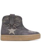Golden Goose Deluxe Brand Embroidered Ankle Boots - Grey