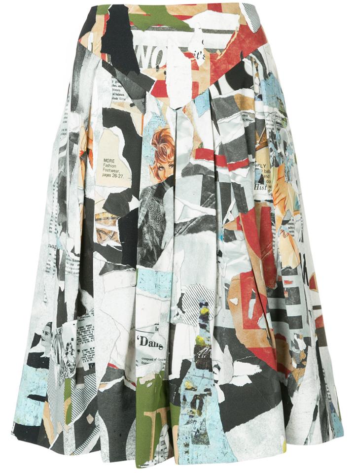 Moschino Flared Midi Skirt - Multicolour