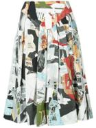 Moschino Flared Midi Skirt - Multicolour