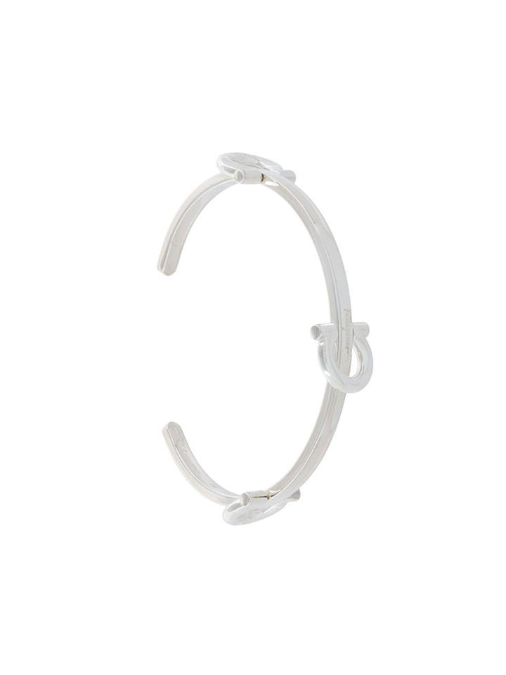 Salvatore Ferragamo Gancio Charm Bracelet - Metallic