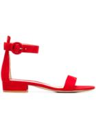 Gianvito Rossi Portofino Flat Sandals - Red